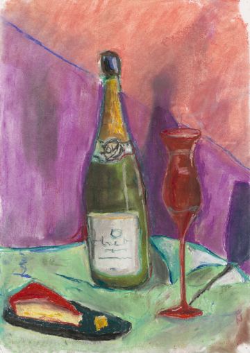 Stillleben mit Champagner