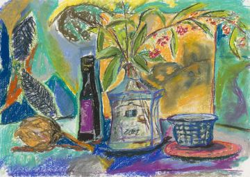 Stillleben mit Blumenvase